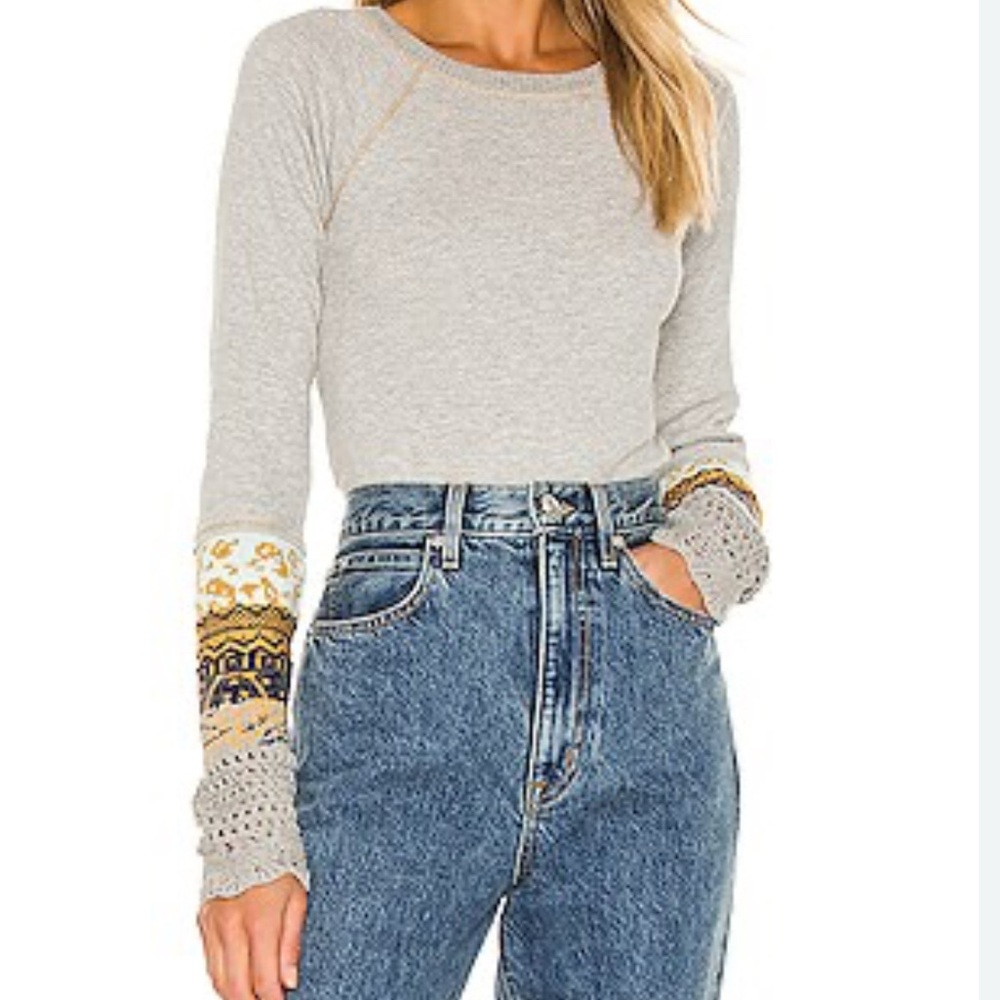 Free People In The Mix Cuff Thermal Gray XL